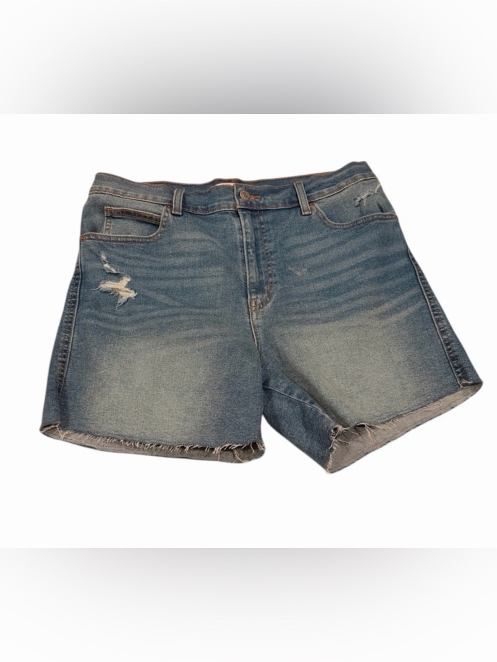 Signature by Levi’s Strauss Heritage High Rise Shorts Medium Wash Size 12